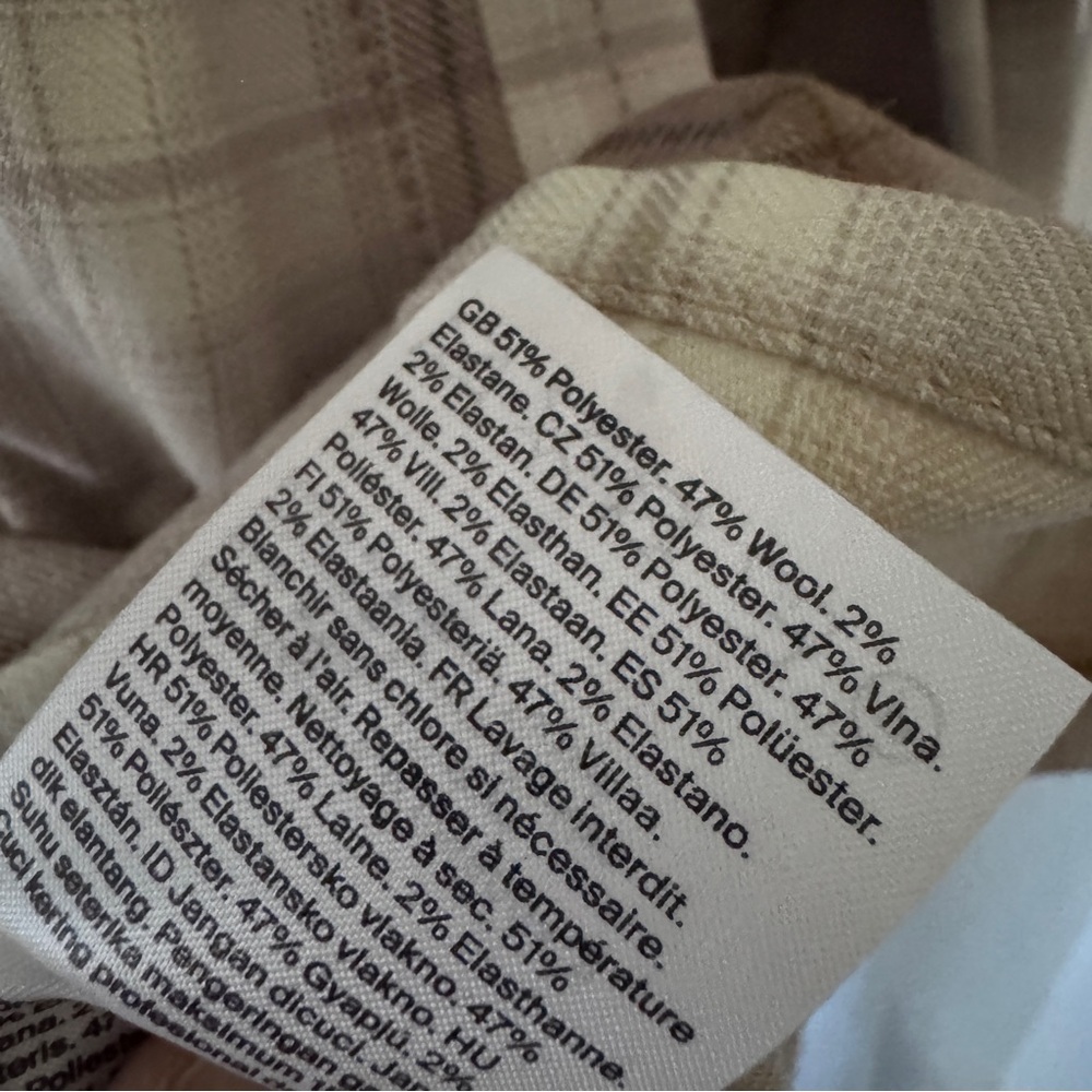 New Cos Checked Flannel Button Down Long Sleeve S… - image 6